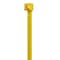 Panduit Cable Tie, 14-1/2 in L, 4 in Max Bundle Dia., Yellow, Nylon 6/6, 50 lb Strength, 1000 PK PRT4S-M4Y - alternate 3